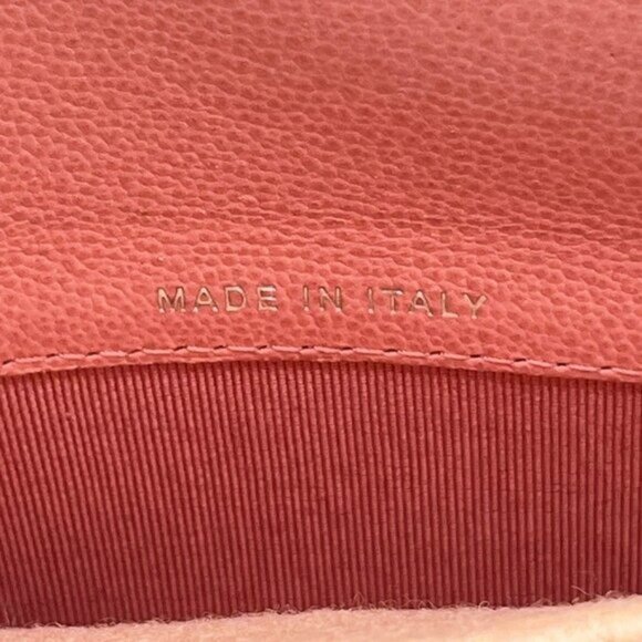 Authentic CHANEL CC Lambskin Quilted Box Flap Wallet on Chain Pink Shoulder WOC - Picture 13 of 14